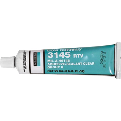 Dowsil RTV 3145 Silicone Adhesive Sealant MIL-A-46146, Tube, Clear NRZ Safety Inc.