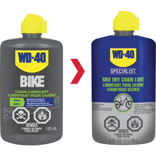 Lubrifiant sec pour chaîne de v&eacute;lo, Bouteille NRZ Safety Inc.