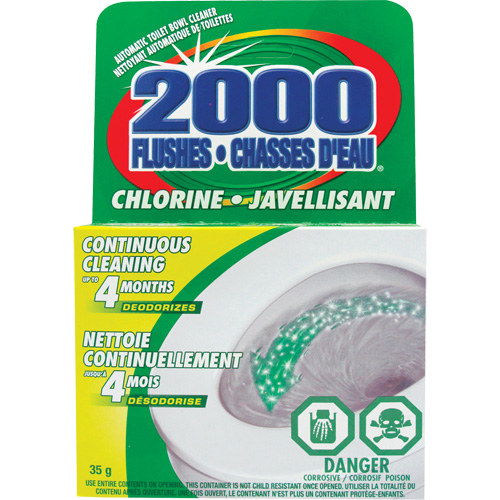 2000 Flushes&reg; Bleach Toilet Bowl Cleaner, 35 g, Tablet NRZ Safety Inc.