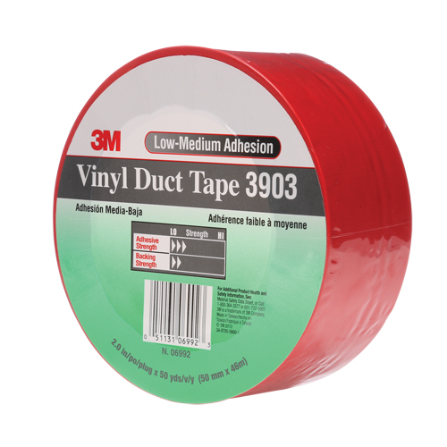 3903 Vinyl Duct Tape, 48 mm (2") W x 46 m (151') L, 6.5 mils, Red NRZ Safety Inc.