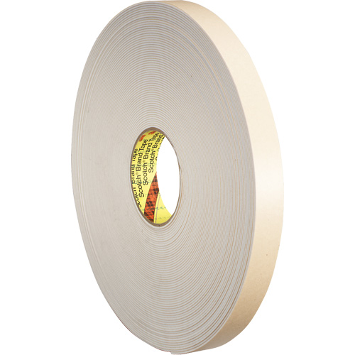 Double-Coated Foam Tape, 66 m (216') L x 25.4 mm (1") W, 31 mils, Polyethylene NRZ Safety Inc.