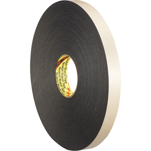 Ruban double face en mousse, 33 m (108') lo x 12,7 mm (1/2") la, 62 mils, Poly&eacute;thyl&egrave;ne NRZ Safety Inc.