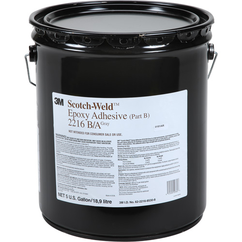 Scotch-Weld Adhesive, 5 gal., Pail, Two-Part, Grey NRZ Safety Inc.
