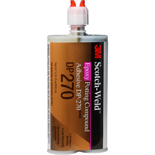 Scotch-Weld Potting Compound, 200 ml, Dual Cartridge, Two-Part, Black NRZ Safety Inc.
