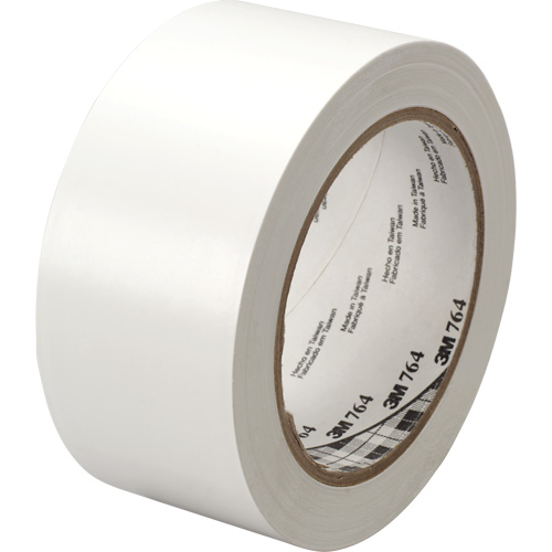 Ruban en vinyle pour travaux g&eacute;n&eacute;raux 764, 25,4 mm (1") la x 32,9 m (108') lo, 5 mils, Blanc NRZ Safety Inc.