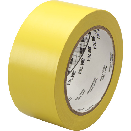 764 General-Purpose Vinyl Tape, 1245 mm (49") W x 32.9 m (108') L, 5 mils, Yellow NRZ Safety Inc.