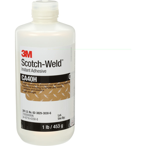 Colle instantan&eacute;e Scotch-Weld, Transparent, Bouteille, 1 lb NRZ Safety Inc.