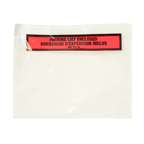 Pochette pour bordereau d'exp&eacute;dition, 7" lo x 5" la, Style Insertion par extr&eacute;mit&eacute; NRZ Safety Inc.