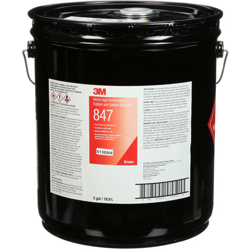 Adh&eacute;sif haute performance pour caoutchouc et joints Scotch-Weld, Seau, Brun NRZ Safety Inc.