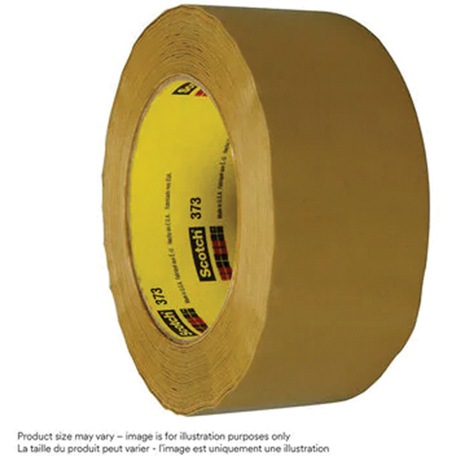 Scotch&reg; Box Sealing Tape 373, Hot Melt Adhesive, 2.5 mils, 48 mm (2") x 100 m (328') NRZ Safety Inc.