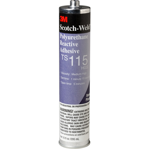 Scotch-Weld PUR Adhesive, 10 oz., Cartridge, Clear NRZ Safety Inc.