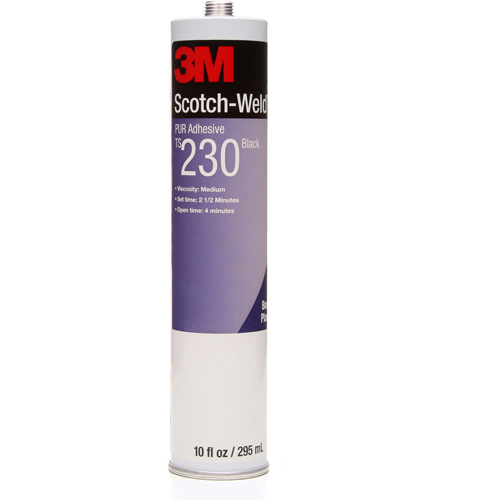 Scotch-Weld PUR Adhesive, 10 oz., Cartridge, Black NRZ Safety Inc.