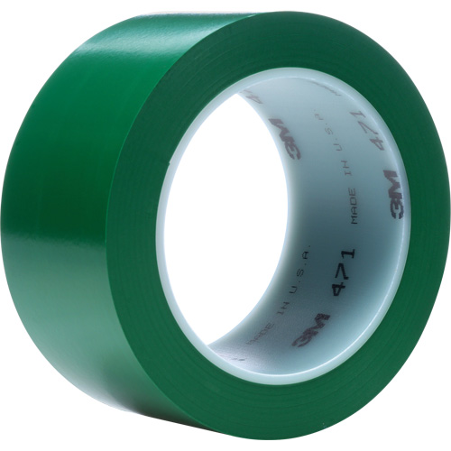 Ruban en vinyle 471, 12 mm (1/2") la x 32,9 m (108') lo, 5,3 mils, Vert NRZ Safety Inc.