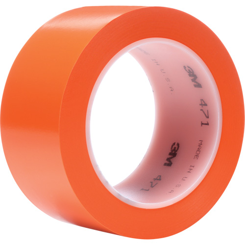 Ruban en vinyle 471, 50,8 mm (2") la x 32,9 m (108') lo, 5,2 mils, Orange NRZ Safety Inc.