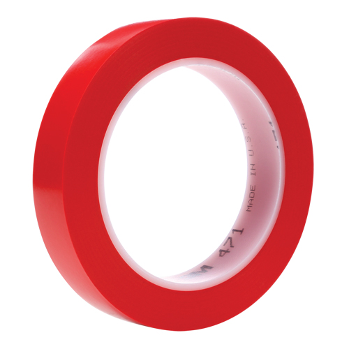 Ruban en vinyle 471, 19 mm (3/4") la x 32,9 m (108') lo, 5,3 mils, Rouge NRZ Safety Inc.