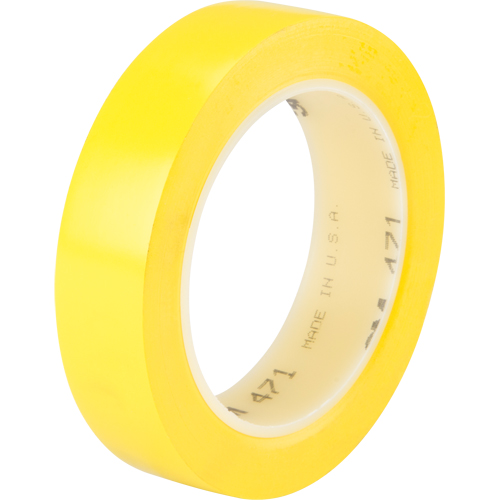 Ruban en vinyle 471, 25,4 mm (1") la x 32,9 m (108') lo, 5,3 mils, Jaune NRZ Safety Inc.