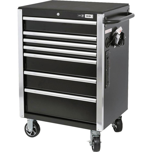 HDRC2807 HD Series Roller Cabinet, 7 Drawers, 27-4/5" W x 21-27/50" D x 40-31/100" H, Black NRZ Safety Inc.