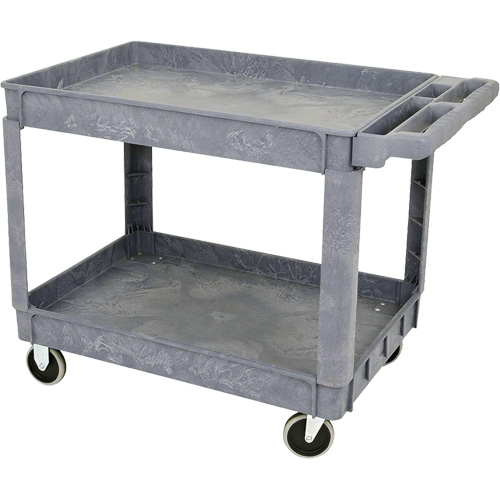 JPTC-3624 Chariot d'atelier robuste en polypropyl&egrave;ne, 2 niveaux, 46" la x 25-1/2" p x 33-1/4" h, 500 lb Cap NRZ Safety Inc.