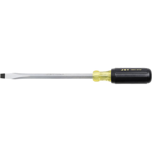JKSS-8 Slot Screwdriver, 3/8" Tip, Square, 8" L, Cushion Grip Handle NRZ Safety Inc.