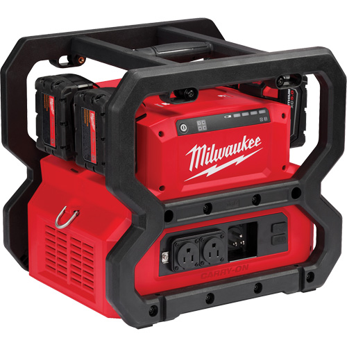 M18 Carry-On Power Supply, 1800 W/3600 W, Lithium Ion, 13-3/4" H x 12-1/4" W x 15" D, 28 lbs. NRZ Safety Inc.