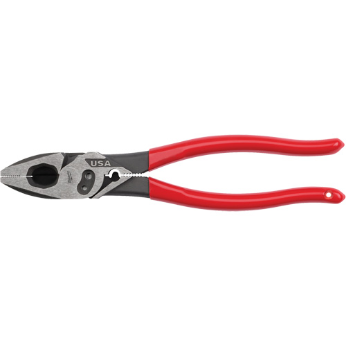 Lineman's Dipped Grip Pliers with Crimper & Bolt Cutter NRZ Safety Inc.