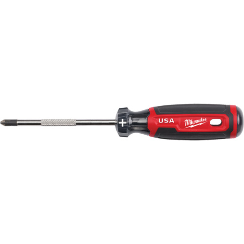 Phillips Screwdriver, #2 Tip, Round, 211 mm L, Cushion Grip Handle NRZ Safety Inc.