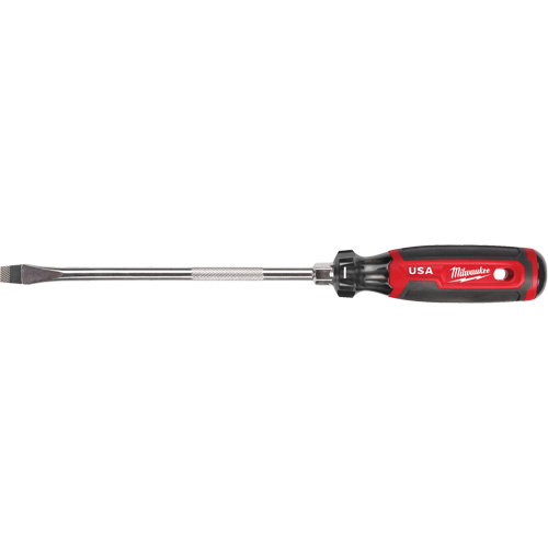 Slotted Screwdriver, 3/8" Tip, Round, 330 mm L, Cushion Grip Handle NRZ Safety Inc.