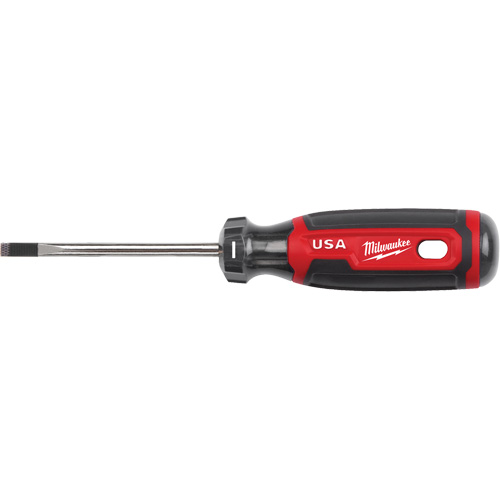 Cabinet Screwdriver, 3/16" Tip, Round, 170 mm L, Cushion Grip Handle NRZ Safety Inc.