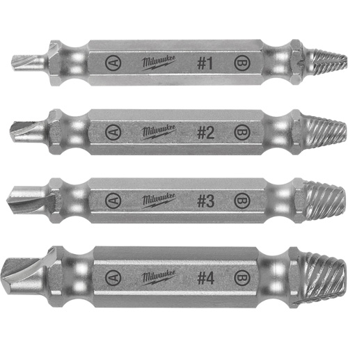 Jeu d'extracteurs &agrave; vis, Acier rapide, 4 Morcea NRZ Safety Inc.
