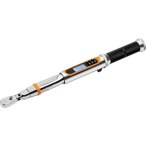 120XP Flex Head Torque Wrench with Angle, Electronic, 1/4" Square Drive, 24 - 240 in-lbs. NRZ Safety Inc.
