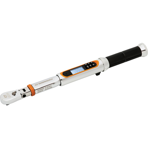 Cl&eacute; dynamom&eacute;trique &agrave; t&ecirc;te flexible 120XP avec angle, &eacute;lectronique, Entraînement 3/8" carr&eacute;, 120 - 1200 lb-pi NRZ Safety Inc.