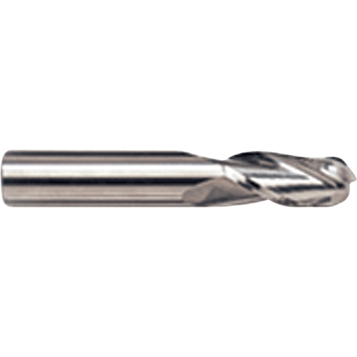 Ball Nose End Mill, 1/8" Dia., 4 Flutes, Carbide NRZ Safety Inc.