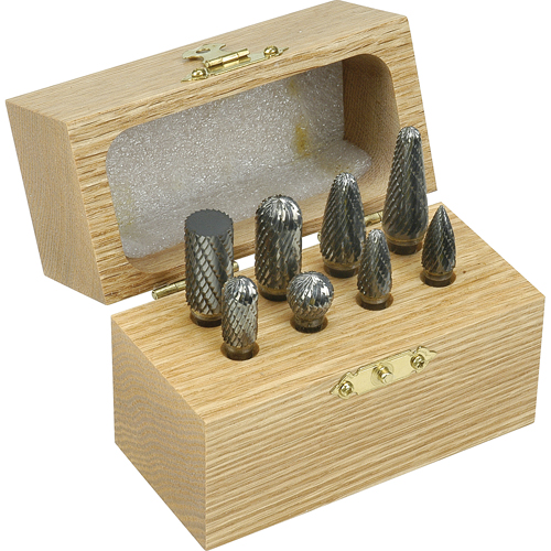 Jeu de fraises au carbure &agrave; coupe double, 8 morceaux NRZ Safety Inc.