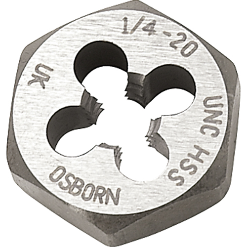 Hexagonal Rethreading Die, 1" Dia., 1/4"-20 Thread, Carbon NRZ Safety Inc.