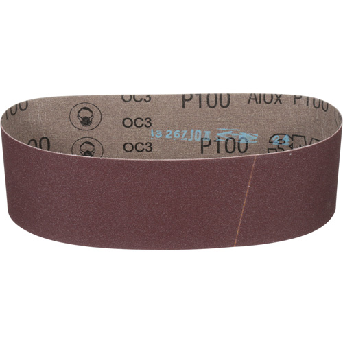 Cloth Belt 241D, 3" W X 24" L, Aluminum Oxide, P100 Grit NRZ Safety Inc.