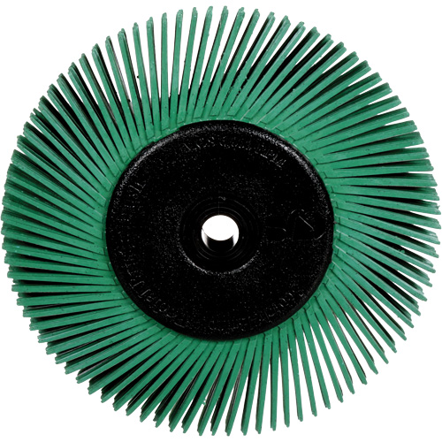 Radial Bristle Brushes for Bench Grinders, 50X Grit, 6" Dia. NRZ Safety Inc.