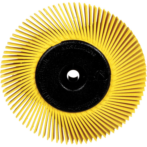 Radial Bristle Brushes for Bench Grinders, 80X Grit, 6" Dia. NRZ Safety Inc.