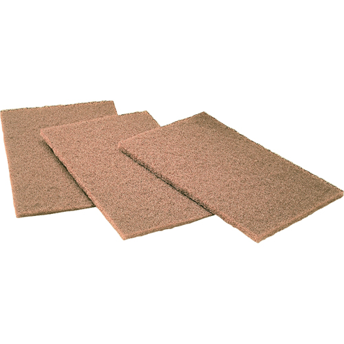 Tampons manuels Scotch-Brite, Oxyde d'aluminium, 6" x 9", Grain Cors&eacute; NRZ Safety Inc.