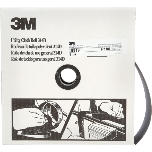 Utility Sanding Roll 314D, 2" W x 150' L, 100J Grit NRZ Safety Inc.