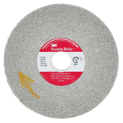 Scotch-Brite EXL Deburring Wheel, 6" x 1", 1"-8 Arbor, 1, Aluminum Oxide NRZ Safety Inc.