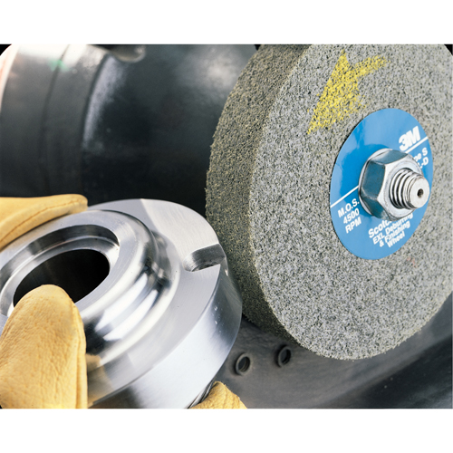 Meules d'&eacute;barbage EXL Scotch-Brite, 6" x 1/2", Arbre de 1", Oxyde d'aluminium NRZ Safety Inc.