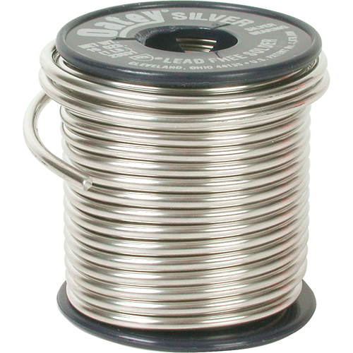 M&eacute;tal d'apport pour plomberie, Sans plomb, 60-100 % d'&eacute;tain 1-5 % de bismuth 1-5 % de cuivre 1-5 % d'argent, &acirc;me Plein, dia. 0,117" NRZ Safety Inc.