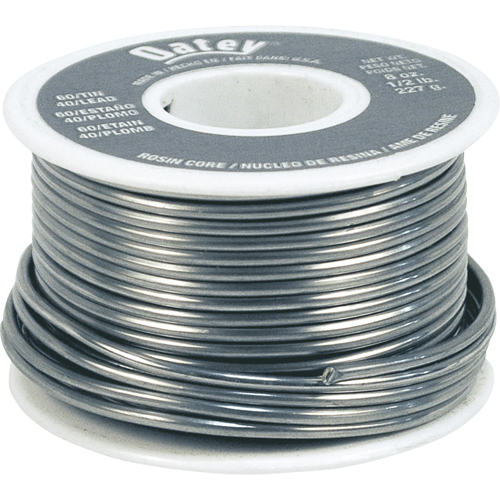 M&eacute;tal d'apport 60/40, &agrave; base de plomb, 60 % d'&eacute;tain, 40 % de plomb, &acirc;me Colophane, dia. 0,063" NRZ Safety Inc.