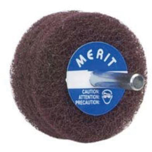 Abrasotex Non-Woven Disc Wheel, 3" Dia. x 1" W, 1/4" Arbor, Aluminum Oxide NRZ Safety Inc.