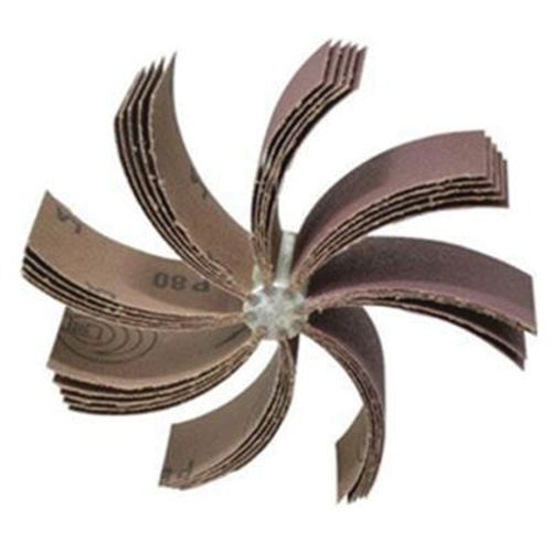 Outil de polissage d'al&eacute;sage &agrave; lamelles ordinaires B-830, Oxyde d'aluminium, Grain 80, 6-3/4" x 1-1/2" NRZ Safety Inc.