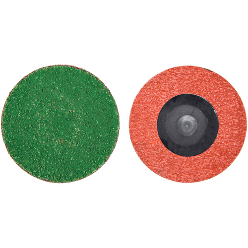Disque de toile &agrave; changement rapide Zirc Plus, 2" dia., Grain 40, Alumine de zirconium NRZ Safety Inc.