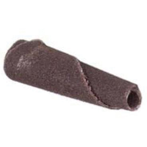 Cartouche de bande abrasive conique ALO, 120 Grain, 3/16" dia., Oxyde d'aluminium, 1" lo, 1/8" Dimension de l'arbre NRZ Safety Inc.