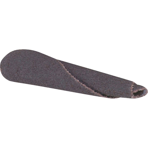 Cartouche de bande abrasive conique ALO, 320 Grain, 3/16" dia., Oxyde d'aluminium, 1" lo, 1/8" Dimension de l'arbre NRZ Safety Inc.