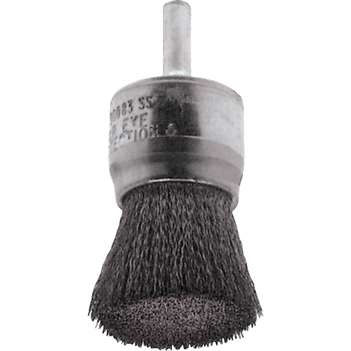 Brosses mont&eacute;es &agrave; fils cr&ecirc;p&eacute;s, 1/2", Fils 0,02", Tige 1/4" NRZ Safety Inc.