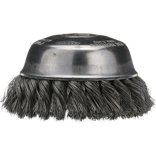 Knotted Cup Brush, 4" Dia. x 5/8"-11 Arbor NRZ Safety Inc.